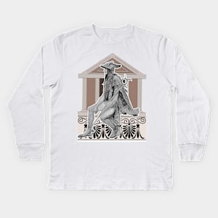 Messenger God Mercury Kids Long Sleeve T-Shirt